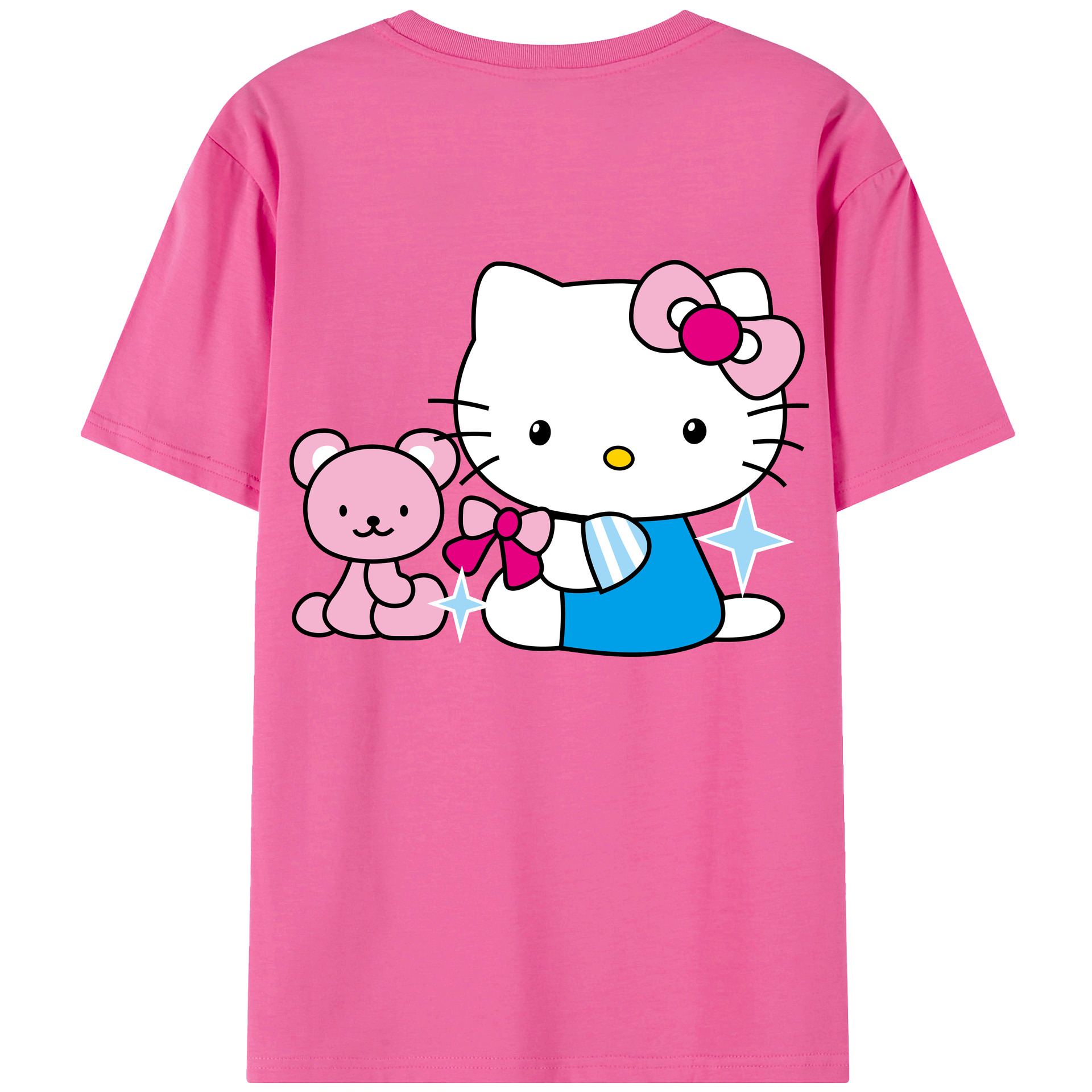 （画像用） Hello Kitty ハローキティ レディース半袖Tシャツ(バックプリント)